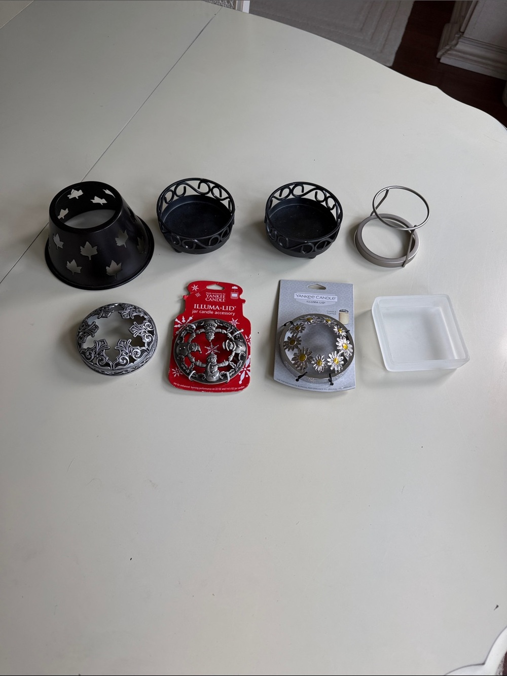 Assorted Metal Tea Light Holders and Decorative Covers - Black & Silver